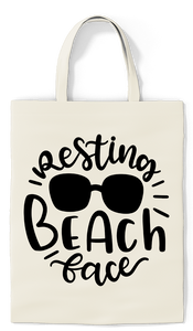 Resting Beach Face Tote - Paradise Candles & Gifts