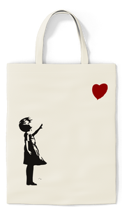 Girl With Balloon Tote - Paradise Candles & Gifts