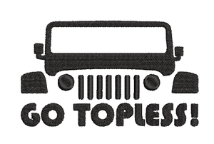 Go Topless Embroidery File