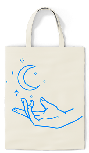 Moon & Stars Tote - Paradise Candles & Gifts
