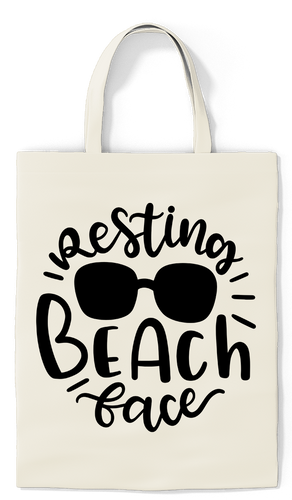 Resting Beach Face Tote - Paradise Candles & Gifts