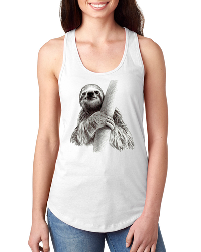 Sloth Racer Back T-Shirt