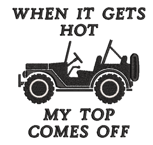 My Top Comes Off Embroidery File